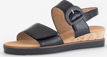 GABOR Sandals in Black: front