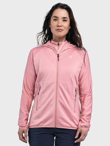 Schöffel Athletic fleece jacket 'Cascata' in Pink: front