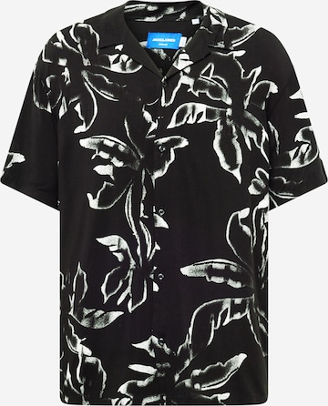 JACK & JONES Button Up Shirt 'JEFF' in Black: front