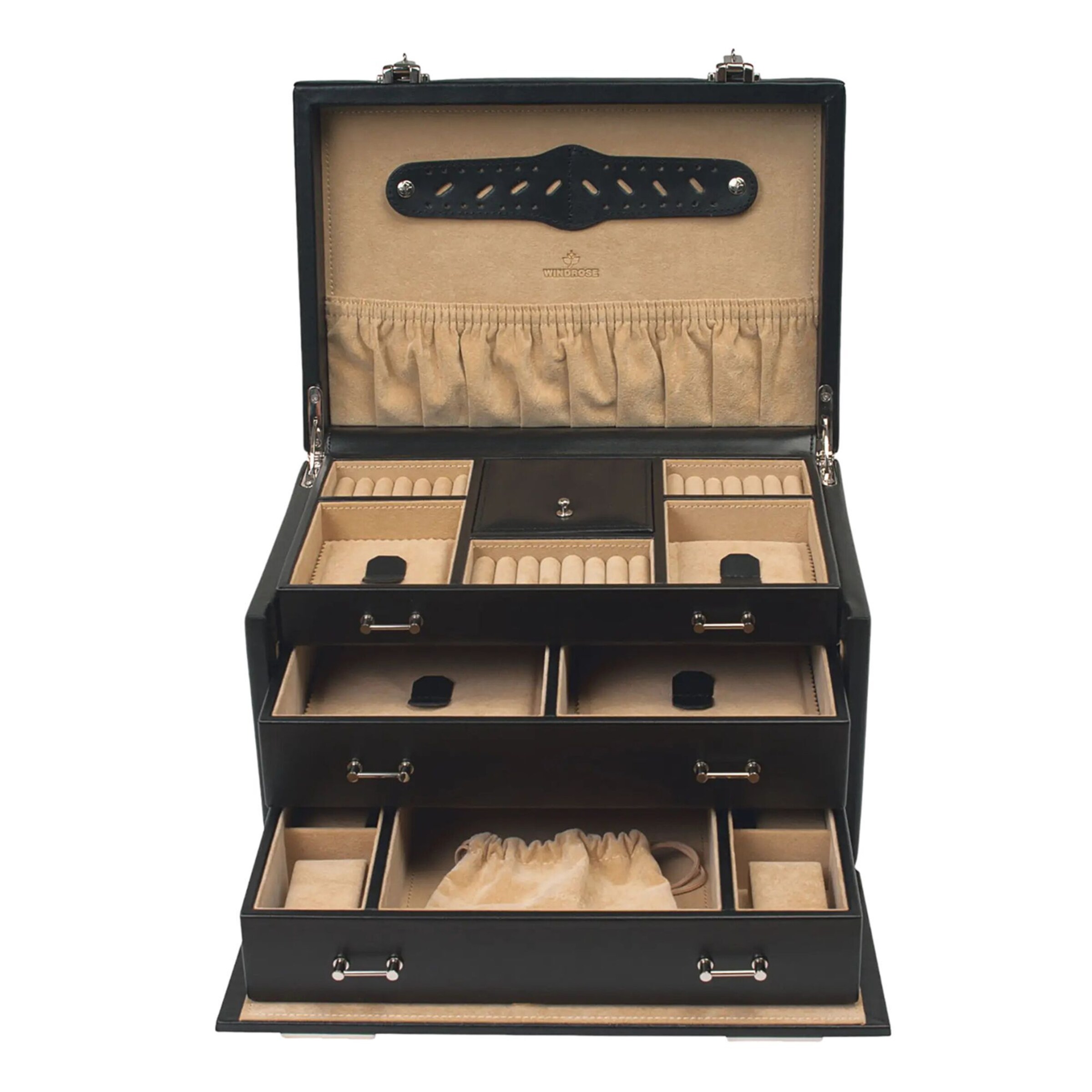 Boîte à bijoux 'Ambiance' WINDROSE en noir