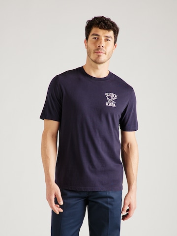 T-Shirt SCOTCH & SODA en bleu : devant