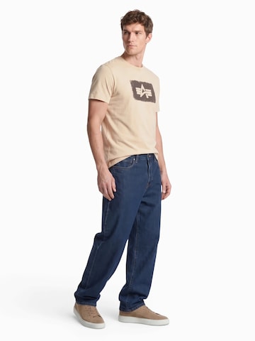 ALPHA INDUSTRIES Тениска в бежово