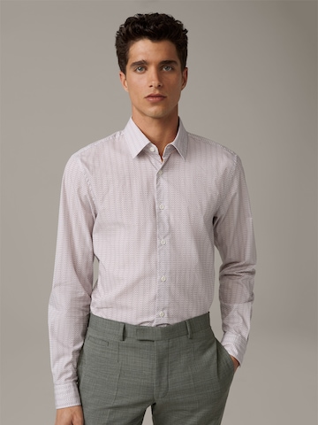 STRELLSON Slim fit Business Shirt 'Stan' in White