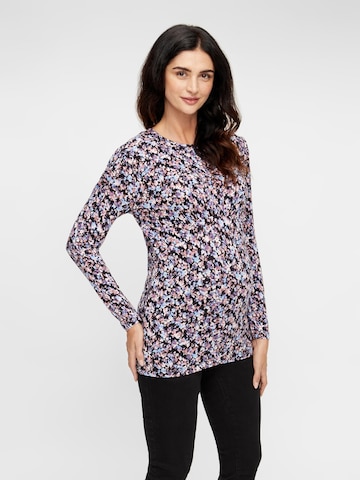 MAMALICIOUS Shirt 'Janine' in Zwart: voorkant