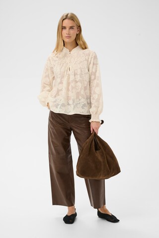 Chemisier 'ZayanPW' Part Two en blanc