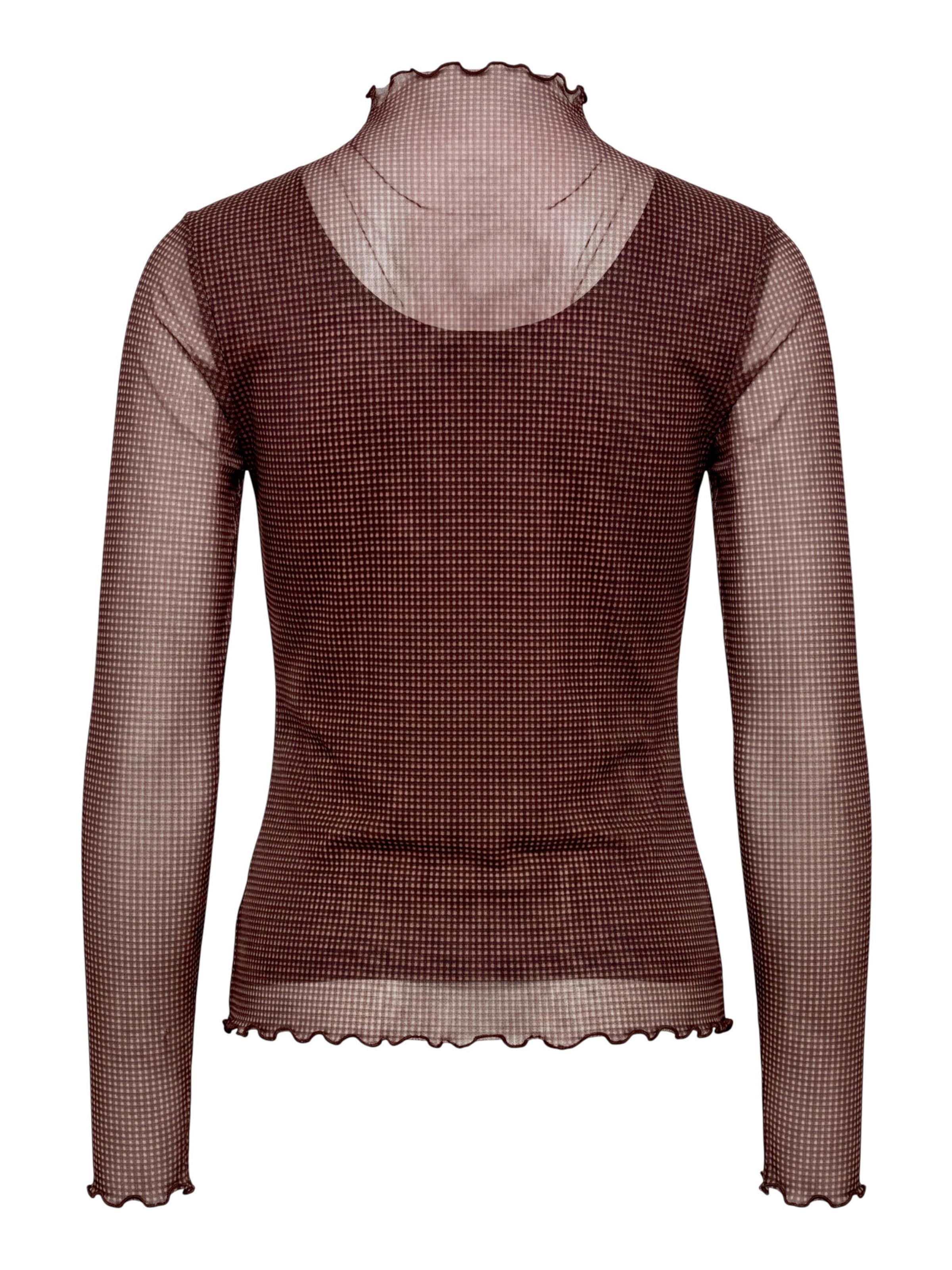 zero Langarm-Shirt mit Muster in Beige