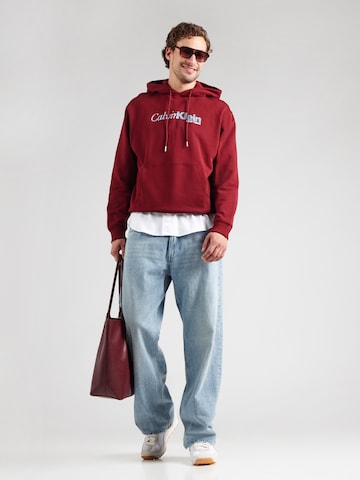 Felpa di Calvin Klein in rosso