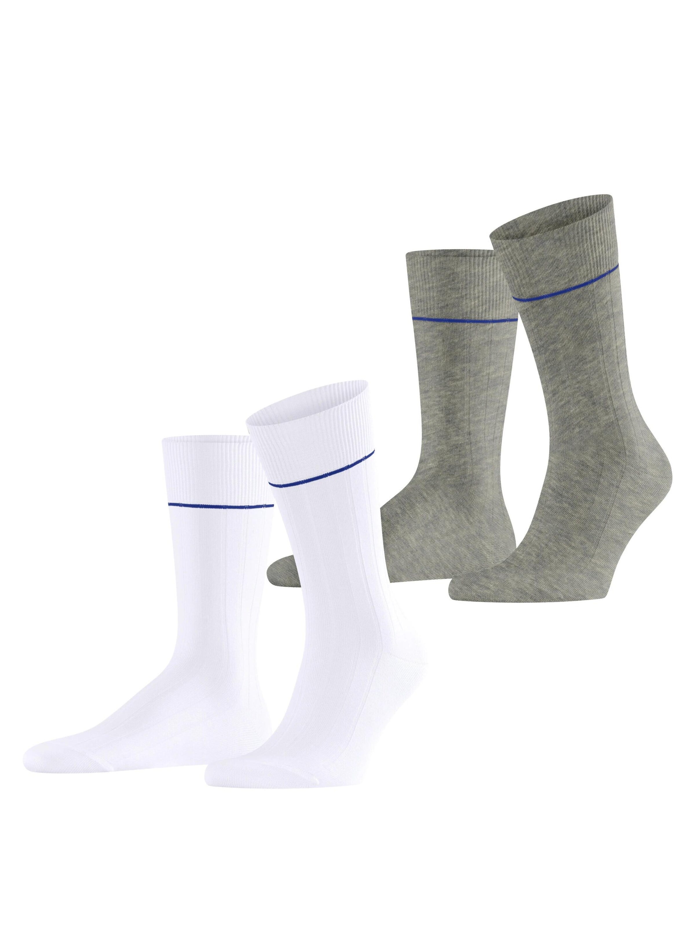 ESPRIT Socks 'Accent Rib 2-Pack' in Mixed colors: front