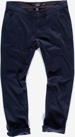 Regular Pantalon chino STHUGE en bleu : devant