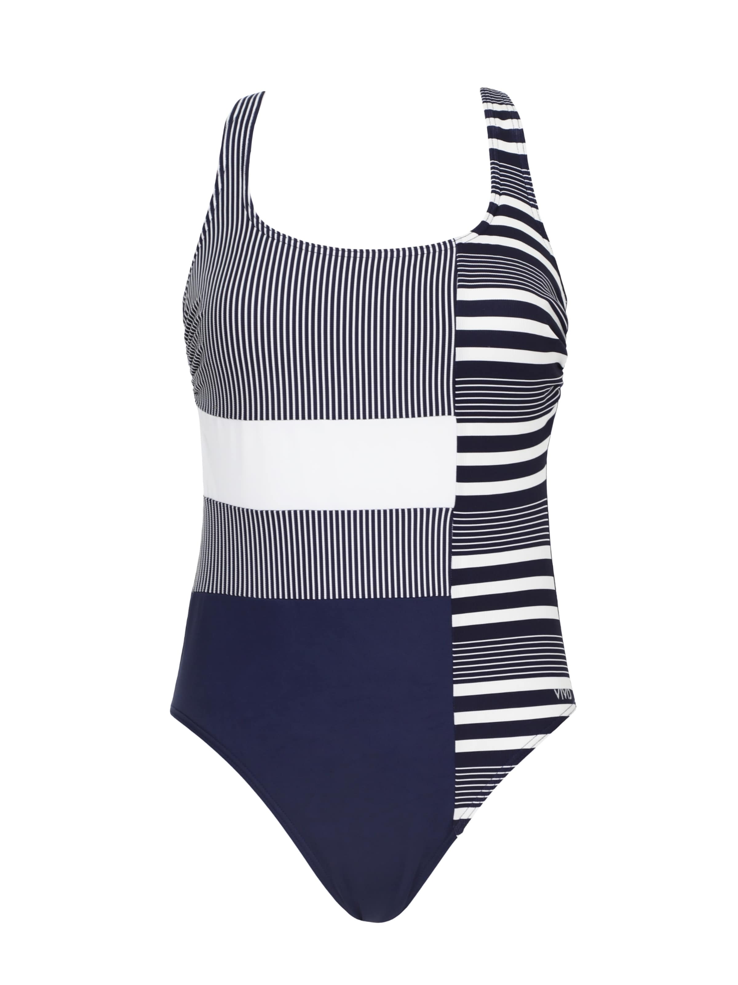 VIVIDT-shirt Jednodijelni kupaći kostim - plava boja: prednji dio