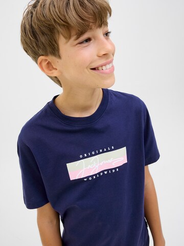 Jack & Jones Junior Футболка 'JORFREDERIKSBERG' в Синий
