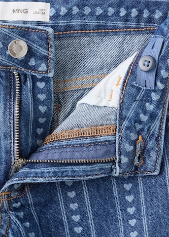 MANGO KIDS Wide leg Jeans 'Lowrisec' in Blue