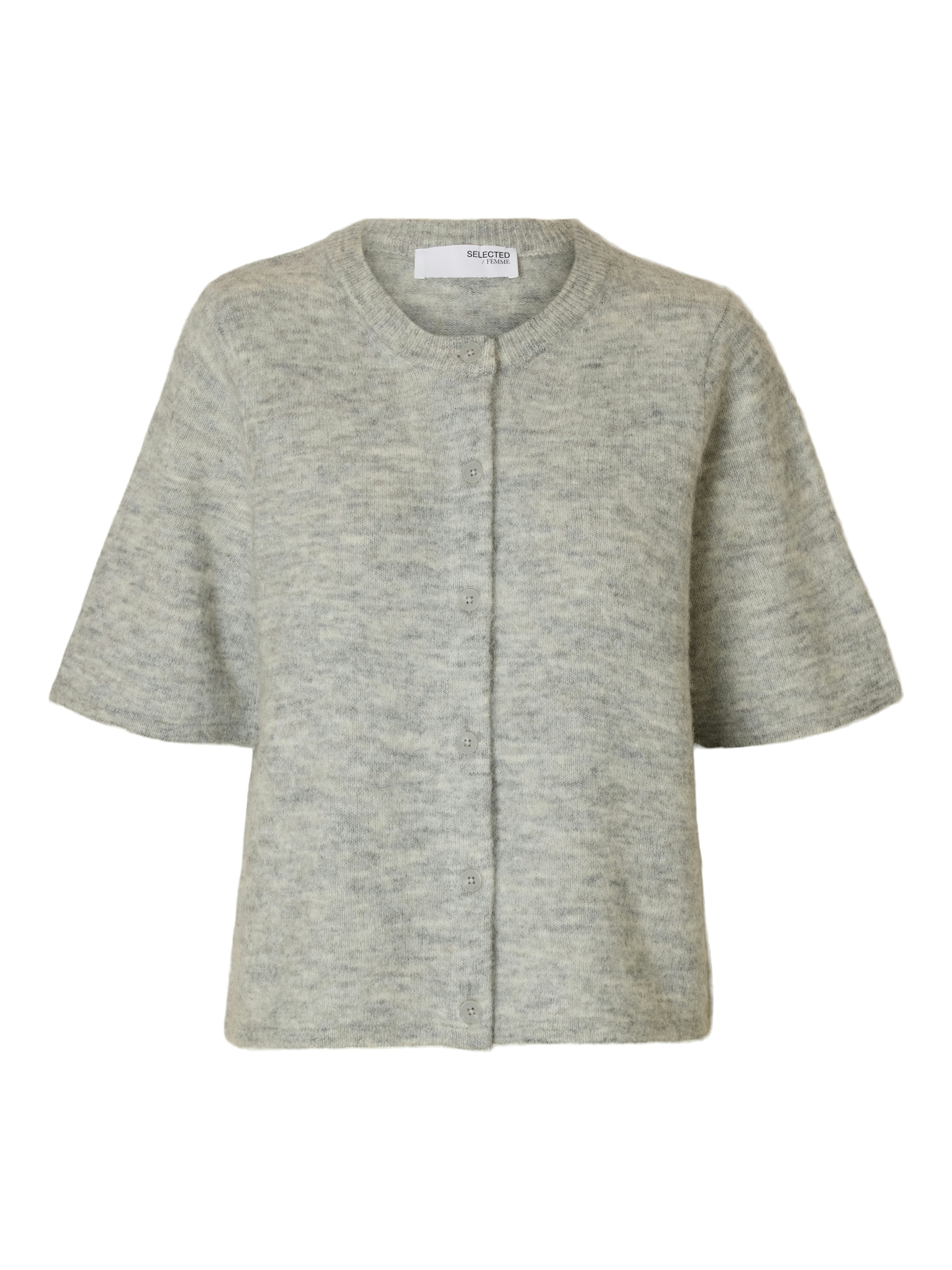 SELECTED Knit Cardigan 'LULU' in Grey: front