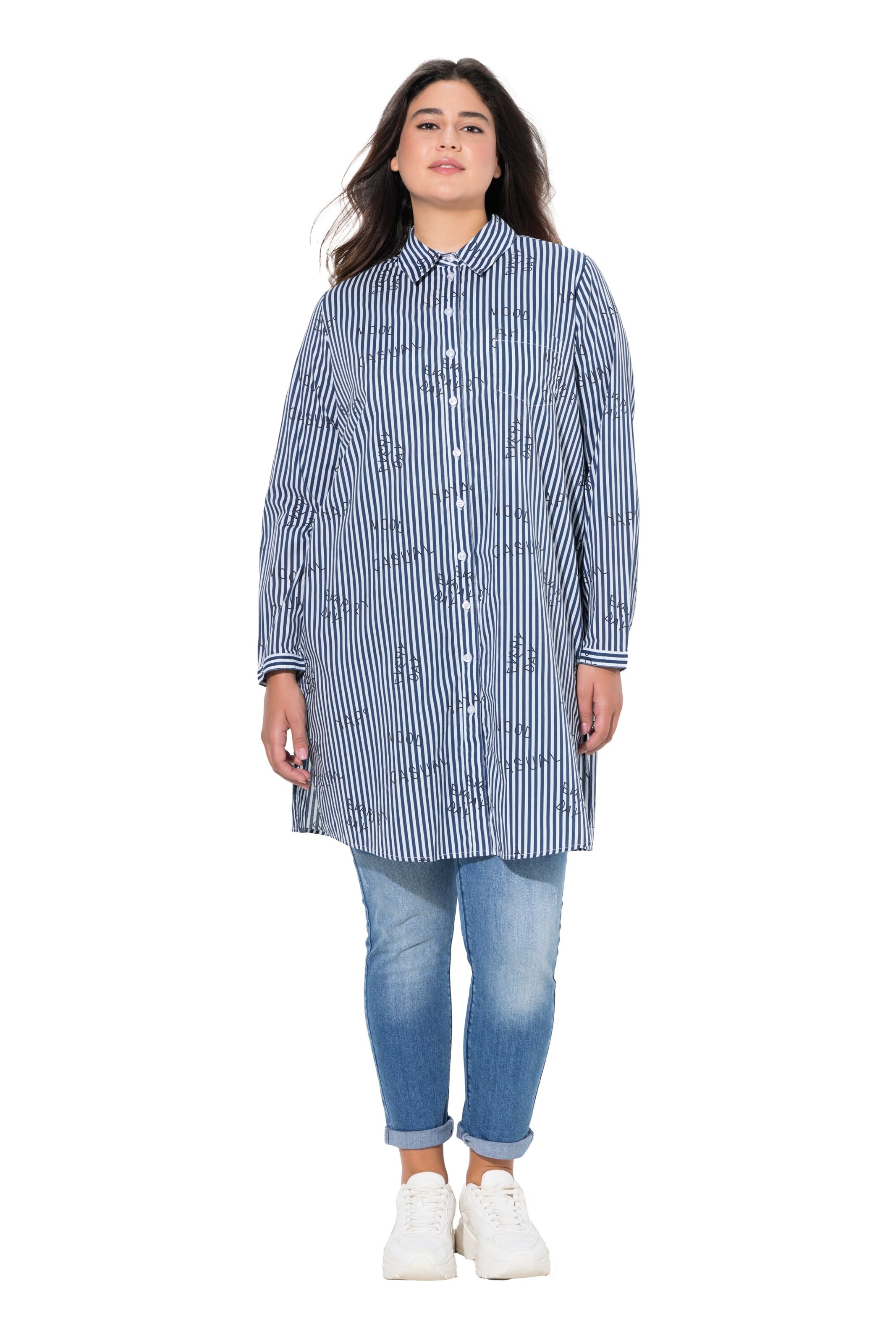 Ulla Popken Blouse in Blue: front