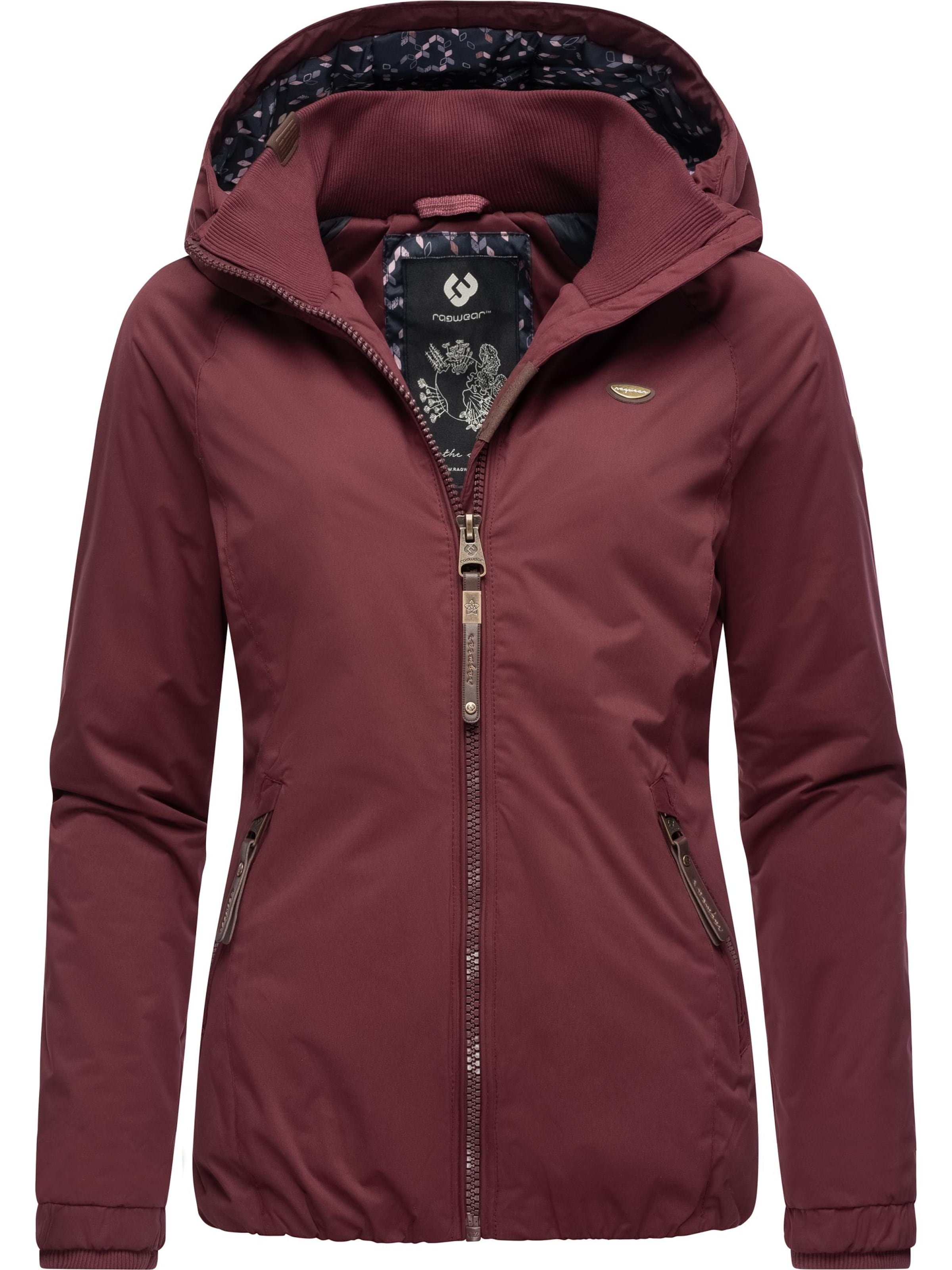 Ragwear Outdoor jacket 'Dizzie' in Red