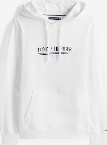 TOMMY HILFIGER Sweatshirt 'BRAND LOVE' in White: front