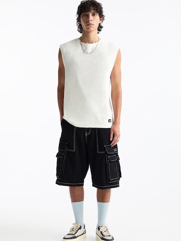 Pull&Bear Loosefit Shorts in Schwarz