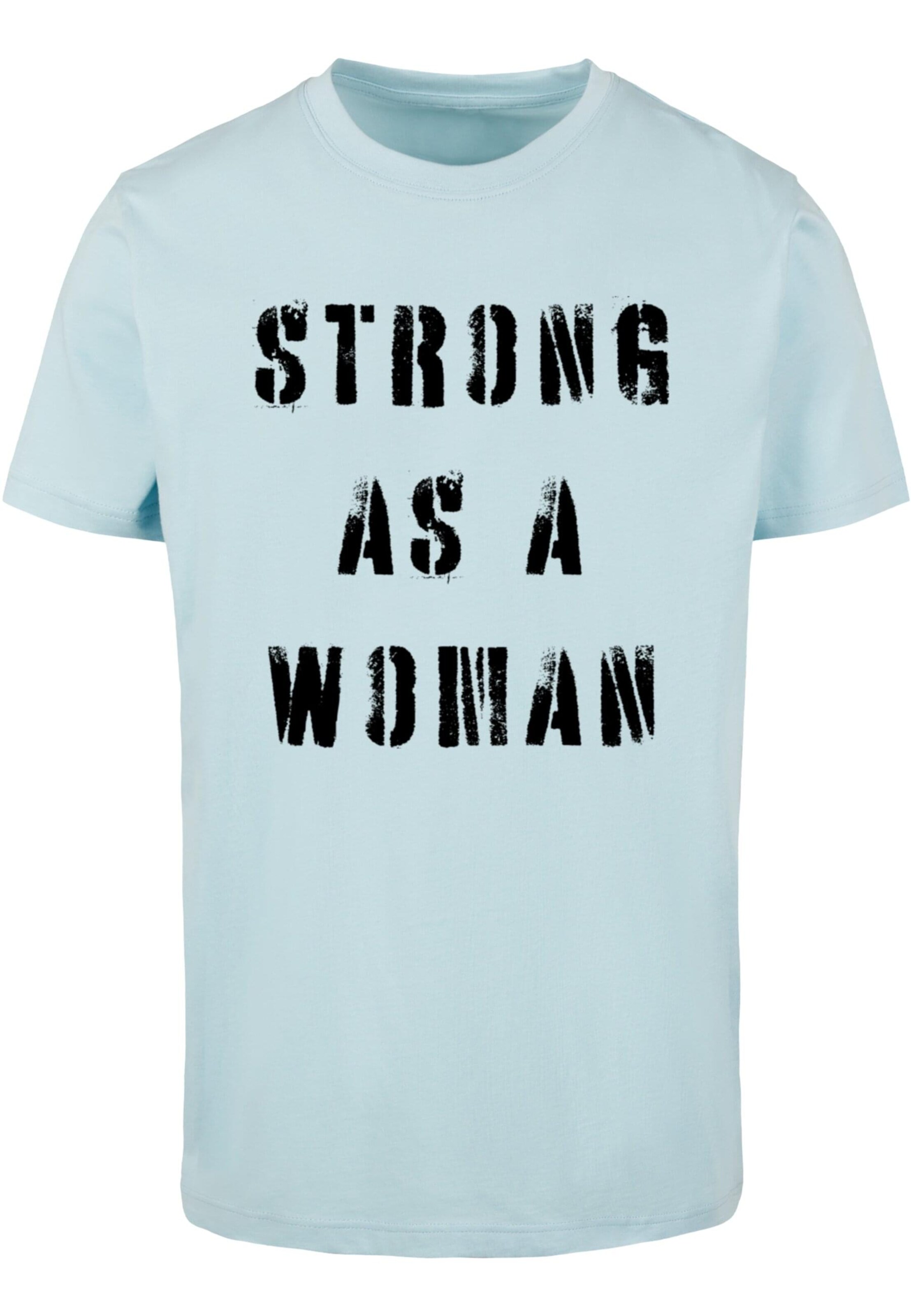 Maglietta 'WD - Strong As A Woman' di Merchcode in blu: frontale