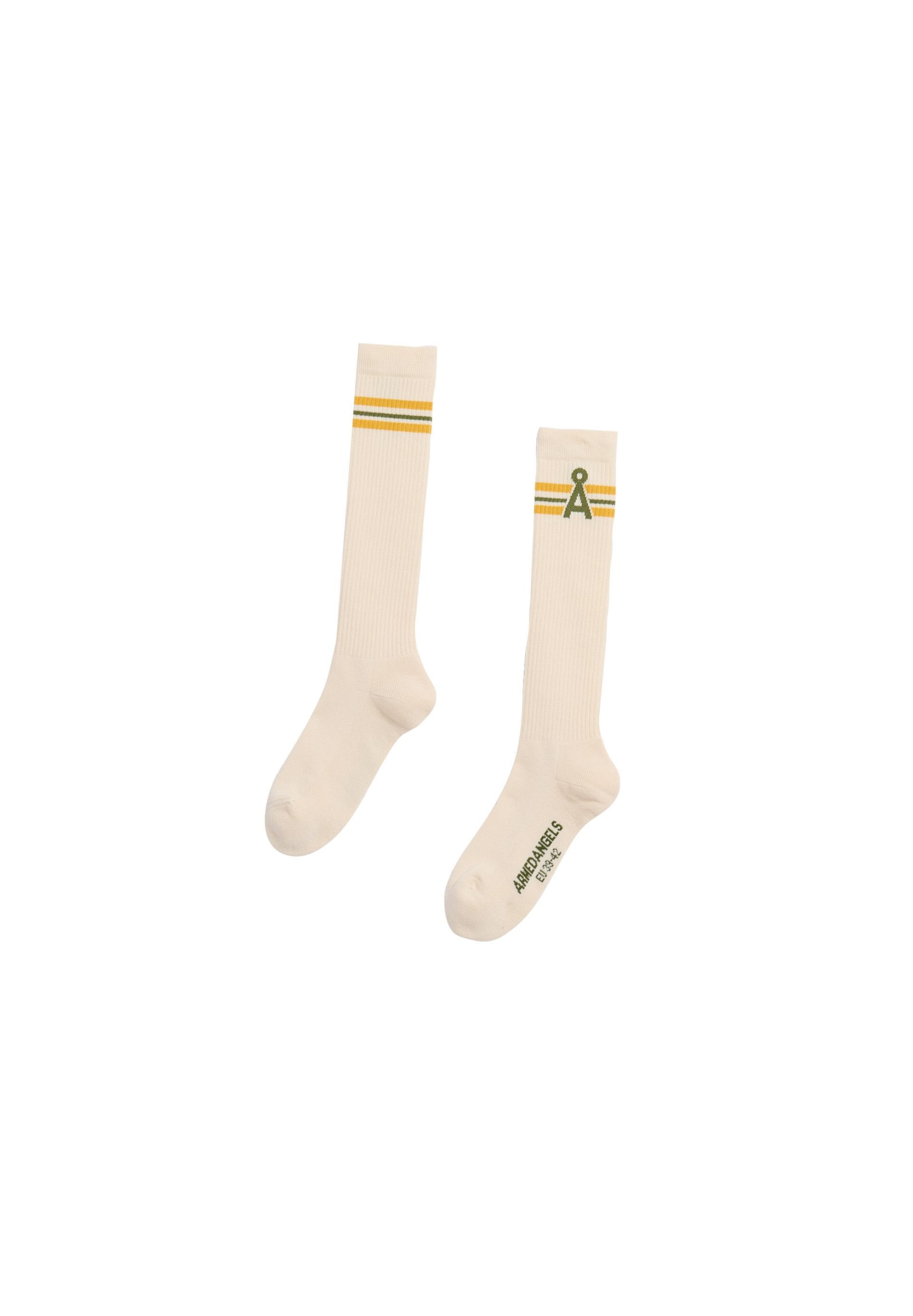 Chaussettes ARMEDANGELS en beige : devant