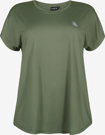 T-shirt 'Abasic' Active by Zizzi en vert : devant