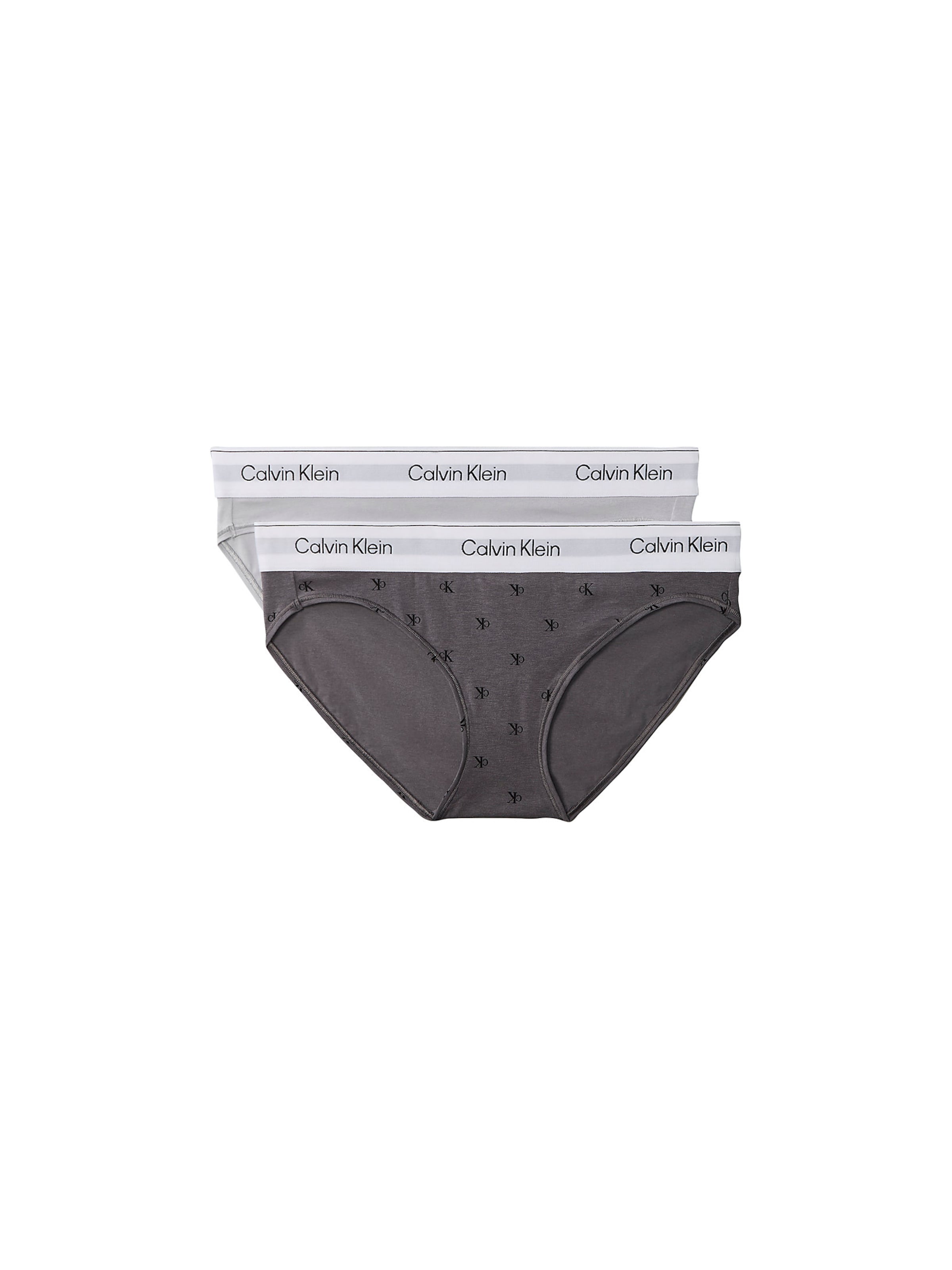 Slip Calvin Klein en gris : devant