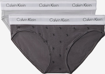 Slip Calvin Klein en gris : devant