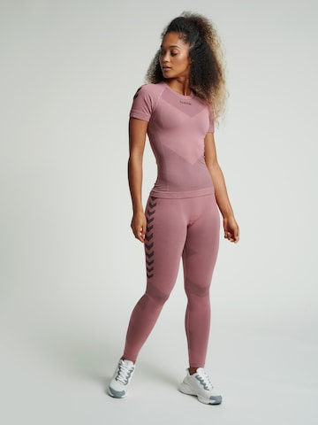 Hummel Funktionsbluse 'First Seamless' i pink