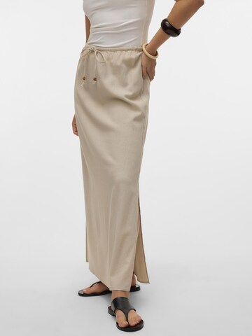 Jupe 'MYMILO' VERO MODA en beige