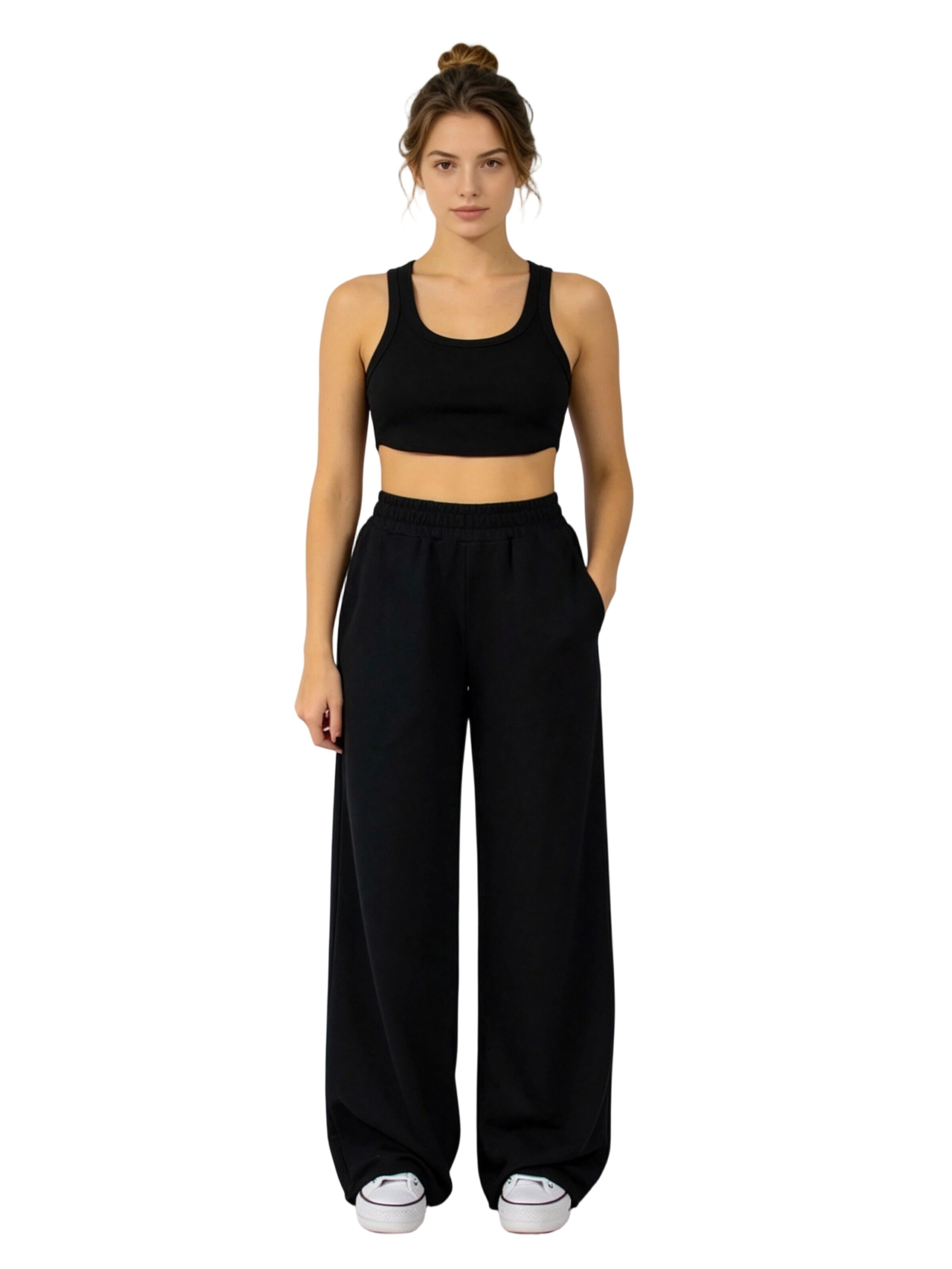 Yesfashion Regular Pants in Black
