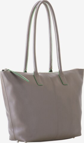 mywalit Sorano Shopper Tasche Leder 31 cm in Grau