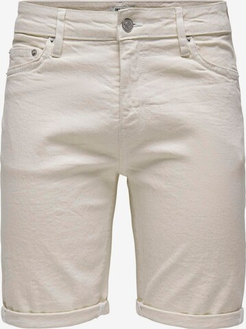 Only & Sons Regular Jeans 'PLY' i beige: framsida