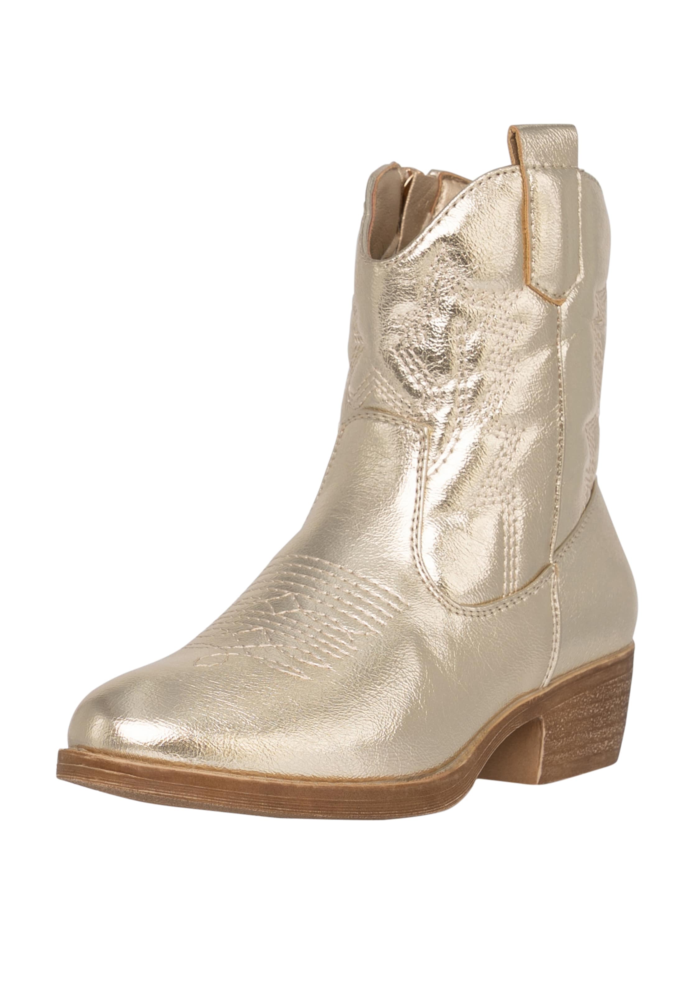 Bottes Salinyang en or : devant