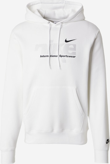 Nike Sportswear Collegepaita 'CLUB' värissä hopeanharmaa / musta / valkoinen, Tuotenäkymä