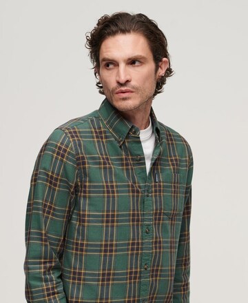 Superdry Regular fit Overhemd in Groen