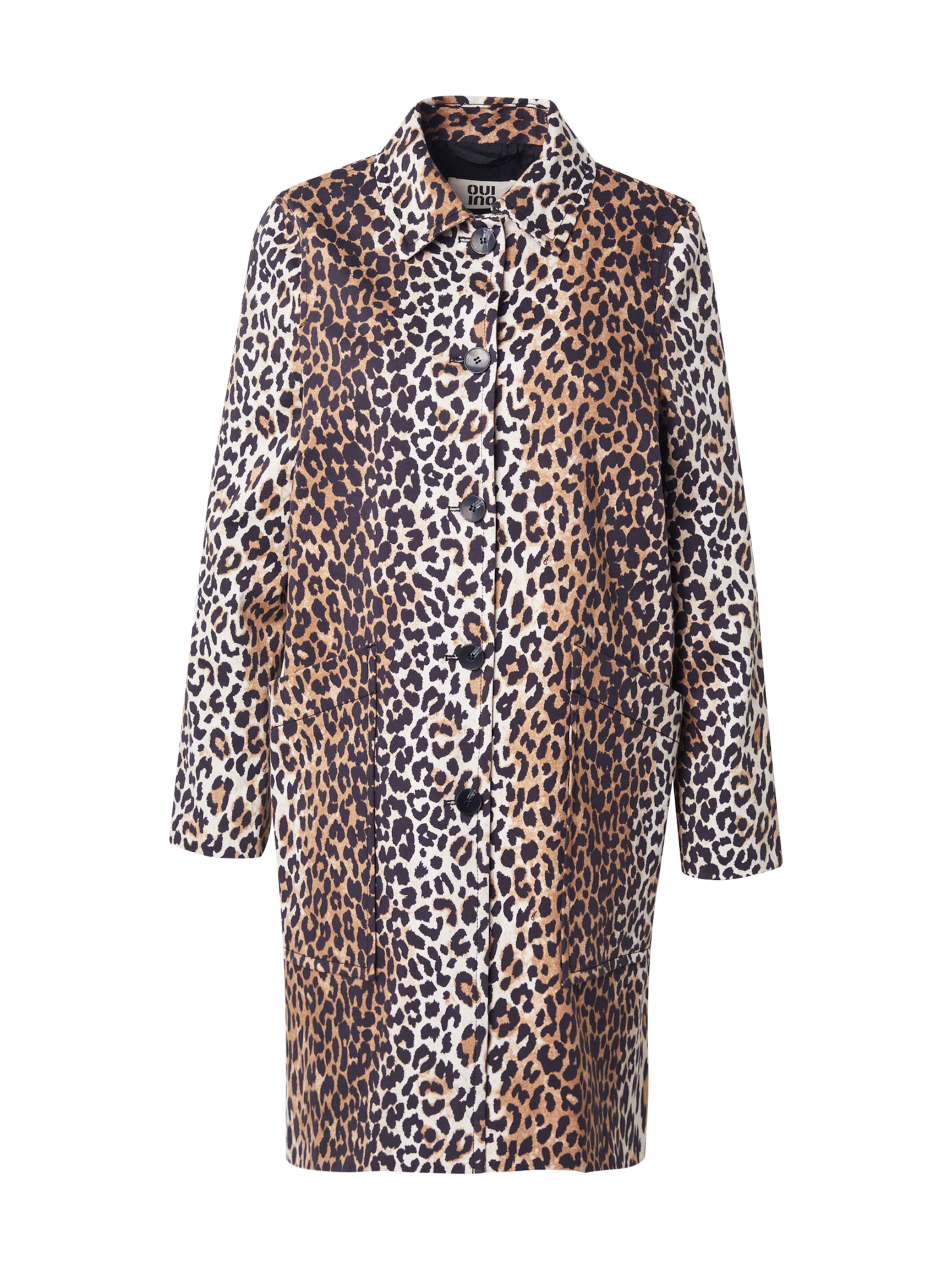 OUI Between-Seasons Coat in Brown: front