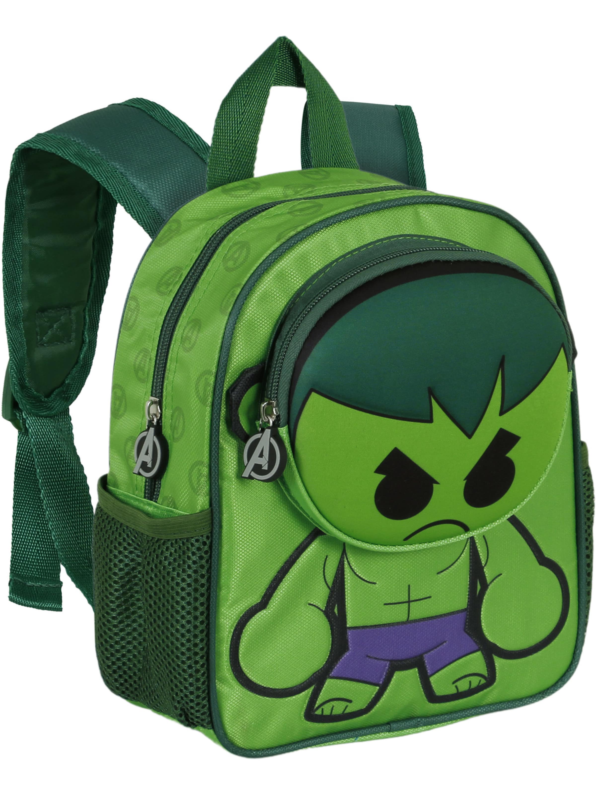 Sac à dos 'Hulk Bobblehead-Pocket' marvel en vert