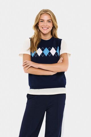 Gilet SAINT TROPEZ en bleu : devant
