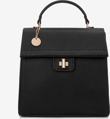 Zaino 'Zaino Donna Vegan Leather Diana & Co Firenze - Chiusura Girello Tracolla Regolabile' di Diana&Co. in nero: frontale