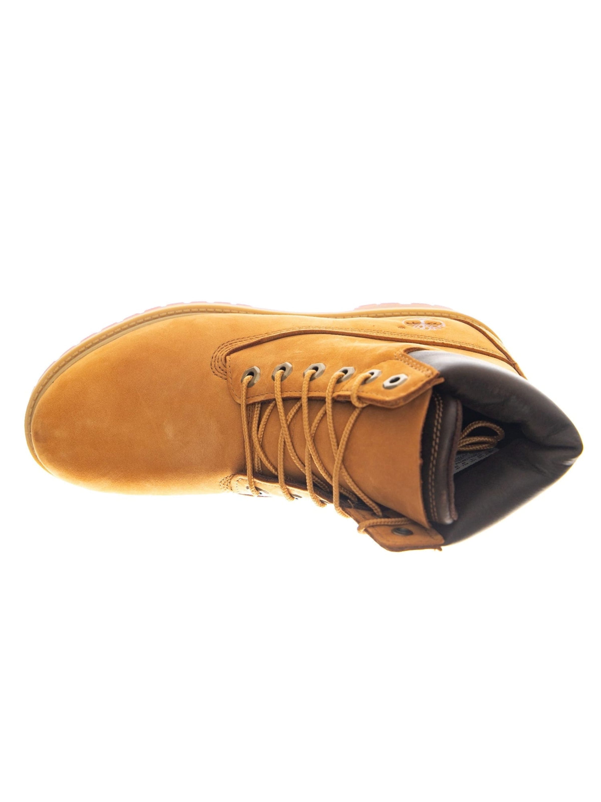 TIMBERLAND Kozaki sznurowane 'Premium 6 In Boot Wheat Nubuck' w kolorze brązowy