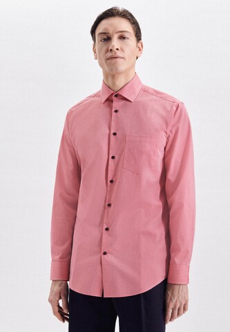 Coupe regular Chemise business SEIDENSTICKER en rose : devant