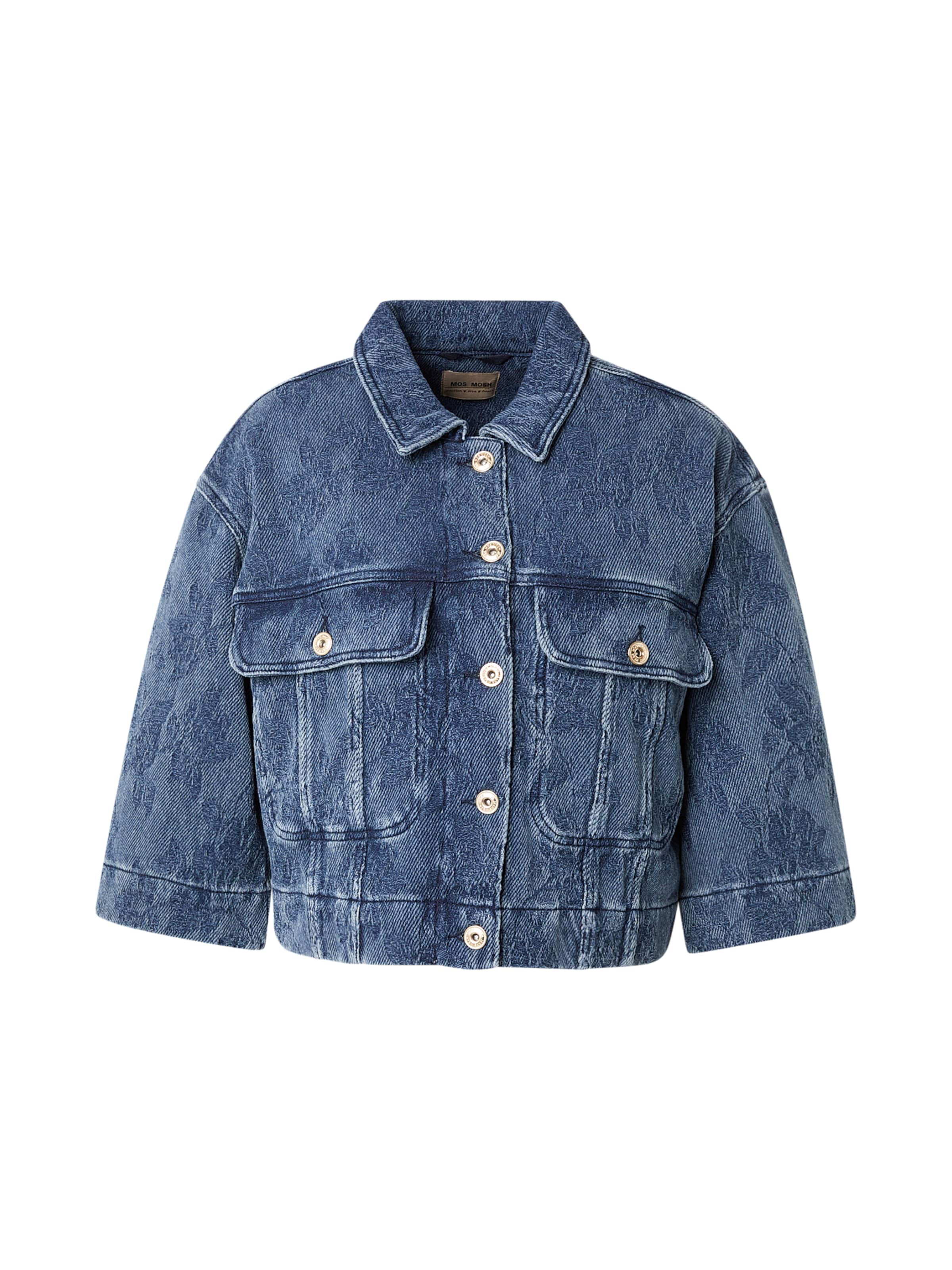 MOS MOSH Tussenjas 'Penn' in Blauw: voorkant