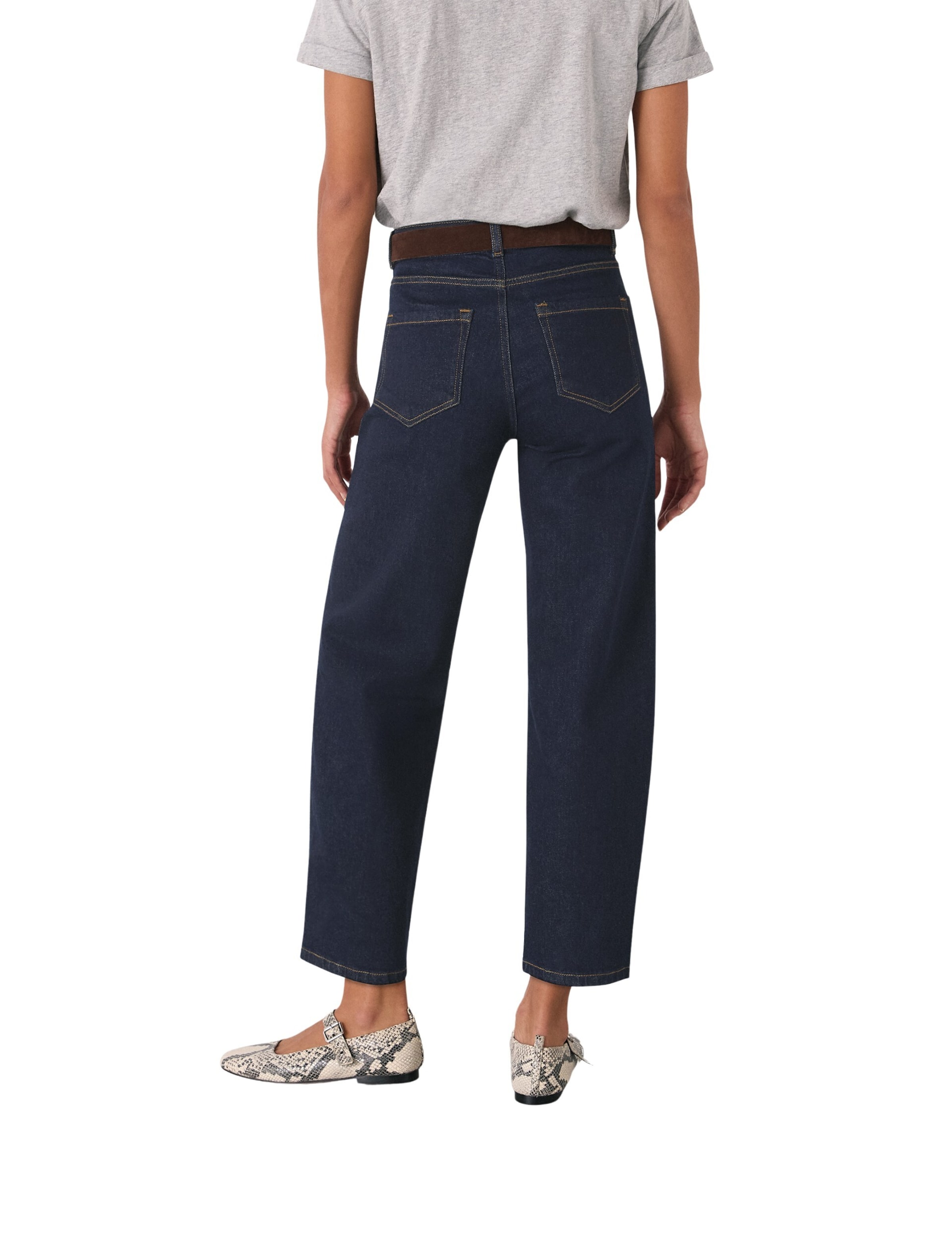 Whistles Barrel Jeans in Blue: back