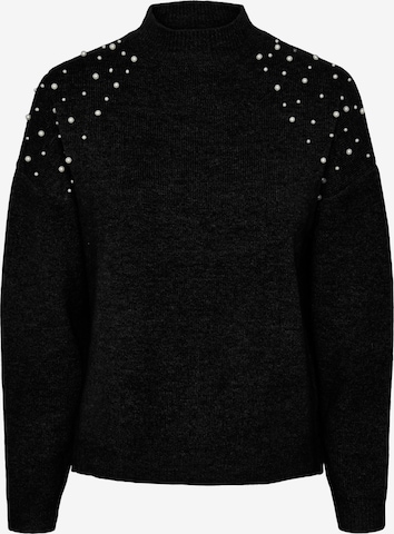 PIECES Sweater 'PEARLA' in Black: front