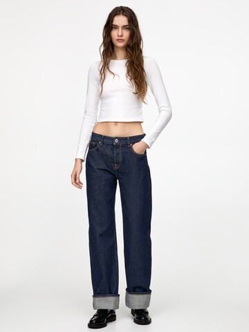 Pull&Bear Loosefit Farmer - kék