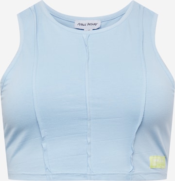 Public Desire Curve Top in Blauw: voorkant