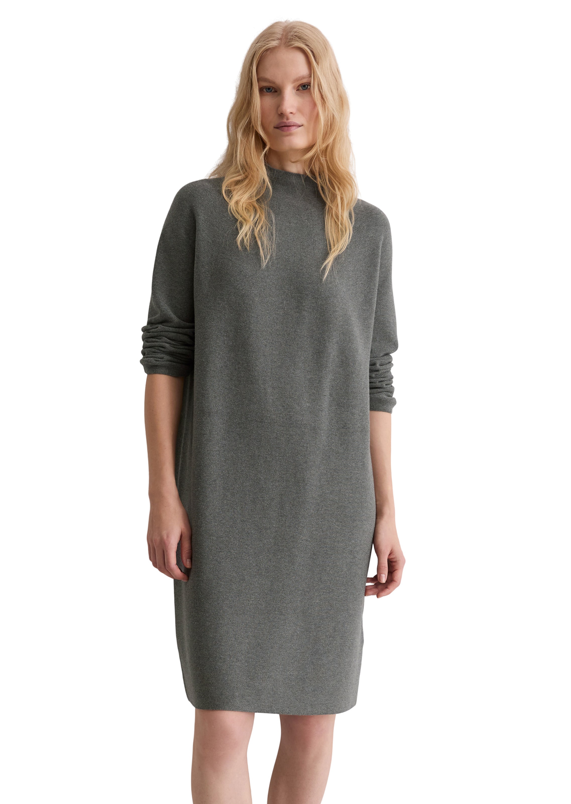 Marc O'Polo Gebreide jurk in Grijs: voorkant