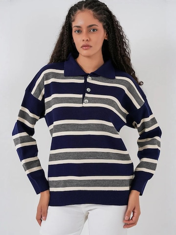 Bigdart - Pullover em azul: frente
