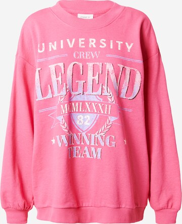 ONLY Sweatshirt 'LUNA' in Pink: front