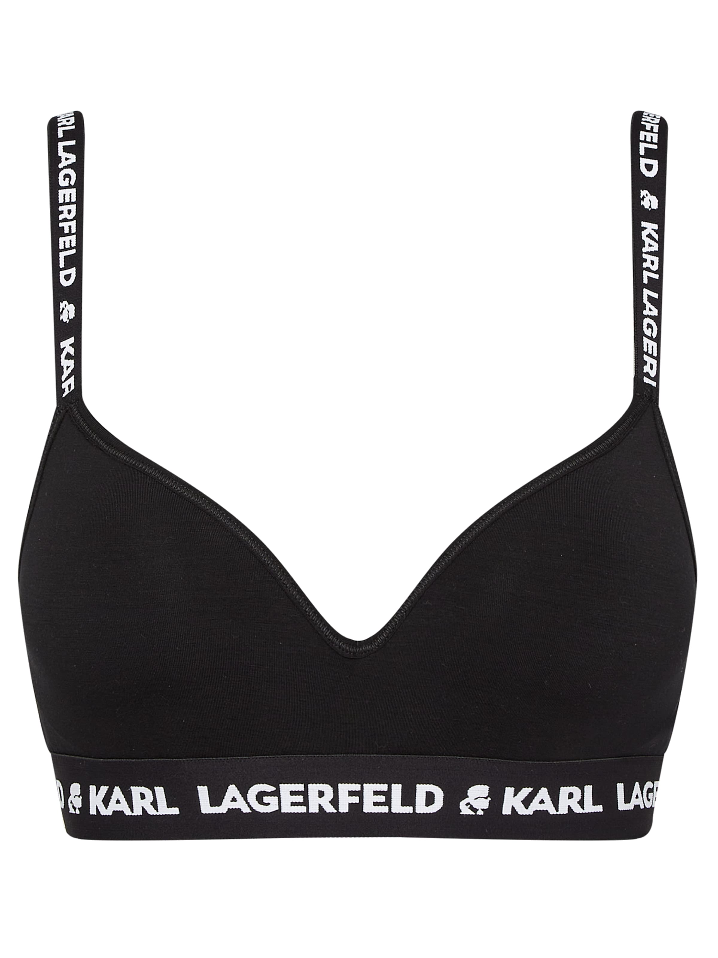 Karl Lagerfeld Bra in Black: front