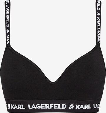 Bustino Reggiseno di Karl Lagerfeld in nero: frontale